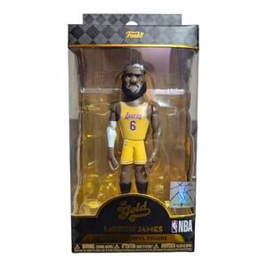 Funko POP! Gold NBA: LA Lakers LeBron James Gold 5 Inch Figure Brand New